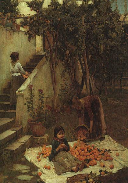 The Orange Gatherers, John William Waterhouse